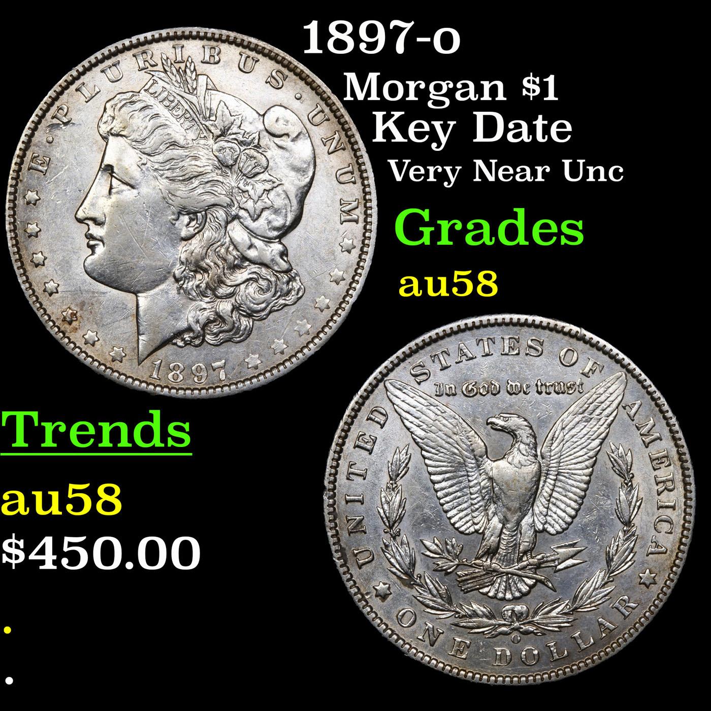 1897-o Morgan Dollar $1 Grades Choice AU/BU Slider