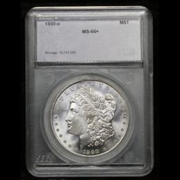 *HIGHLIGHT OF THE AUCTION* 1890-o TOP POP Morgan Dollar $1 Graded ms66+ By SEGS (fc)