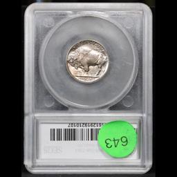 ***Auction Highlight*** 1938-d Buffalo Nickel 5c Graded ms67+ By SEGS (fc)