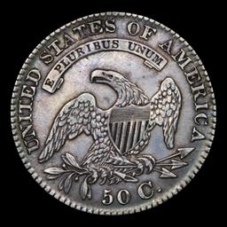 1829 O-113 Capped Bust Half Dollar 50c Grades xf+