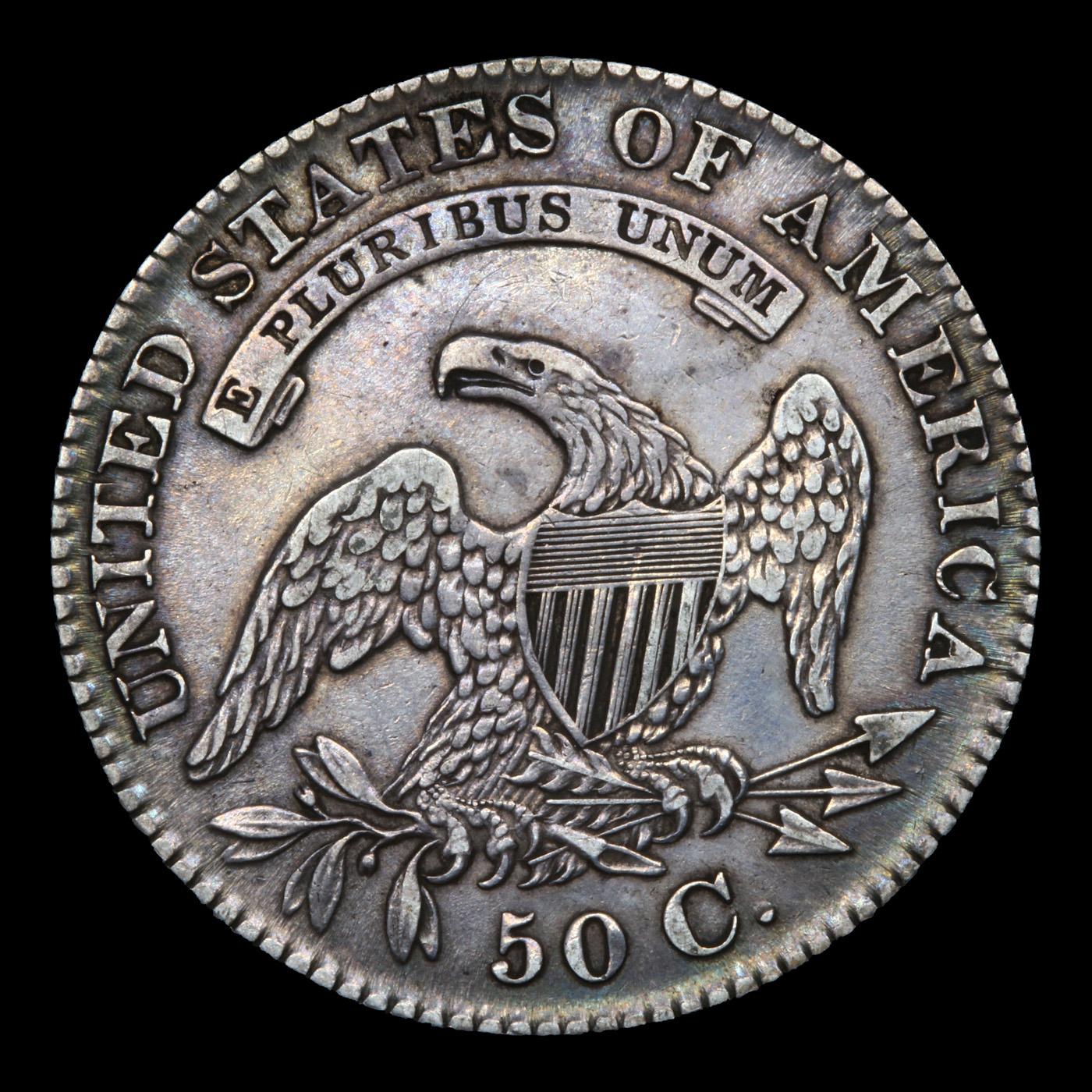 1829 O-113 Capped Bust Half Dollar 50c Grades xf+