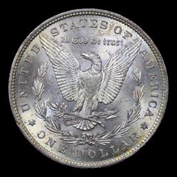1888-o Colorfully Toned Morgan Dollar $1 Grades Select+ Unc