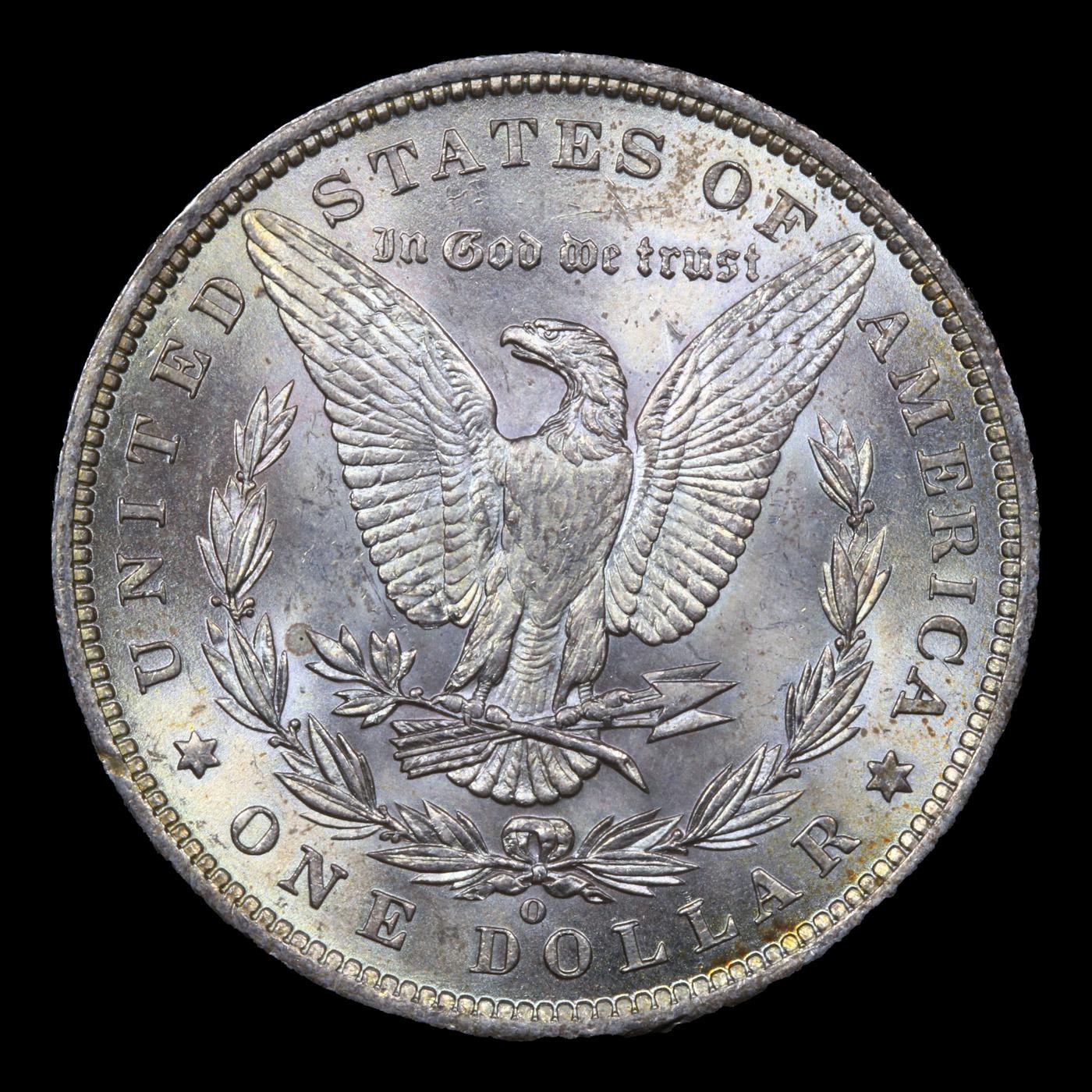 1888-o Colorfully Toned Morgan Dollar $1 Grades Select+ Unc