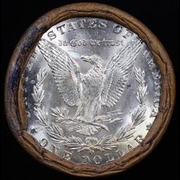 ***Auction Highlight*** Full solid date 1885-o Uncirculated Morgan silver dollar roll, 20 coins (fc)