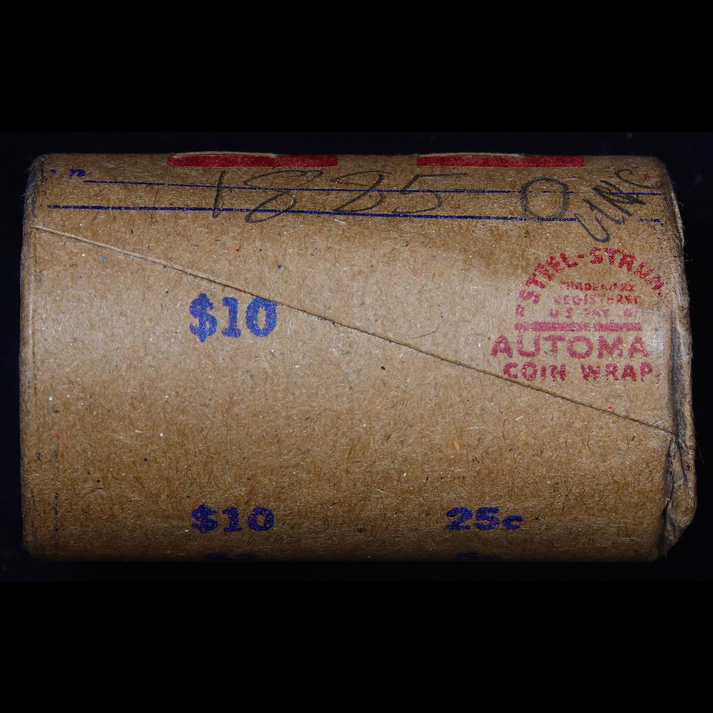***Auction Highlight*** Full solid date 1885-o Uncirculated Morgan silver dollar roll, 20 coins (fc)