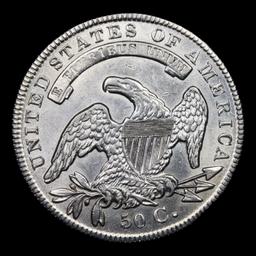 ***Auction Highlight*** 1836 O-122 Capped Bust Half Dollar 50c Graded Select Unc By USCG (fc)