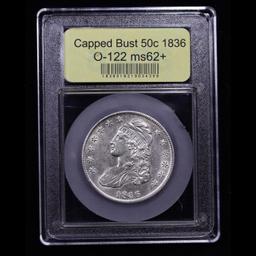 ***Auction Highlight*** 1836 O-122 Capped Bust Half Dollar 50c Graded Select Unc By USCG (fc)