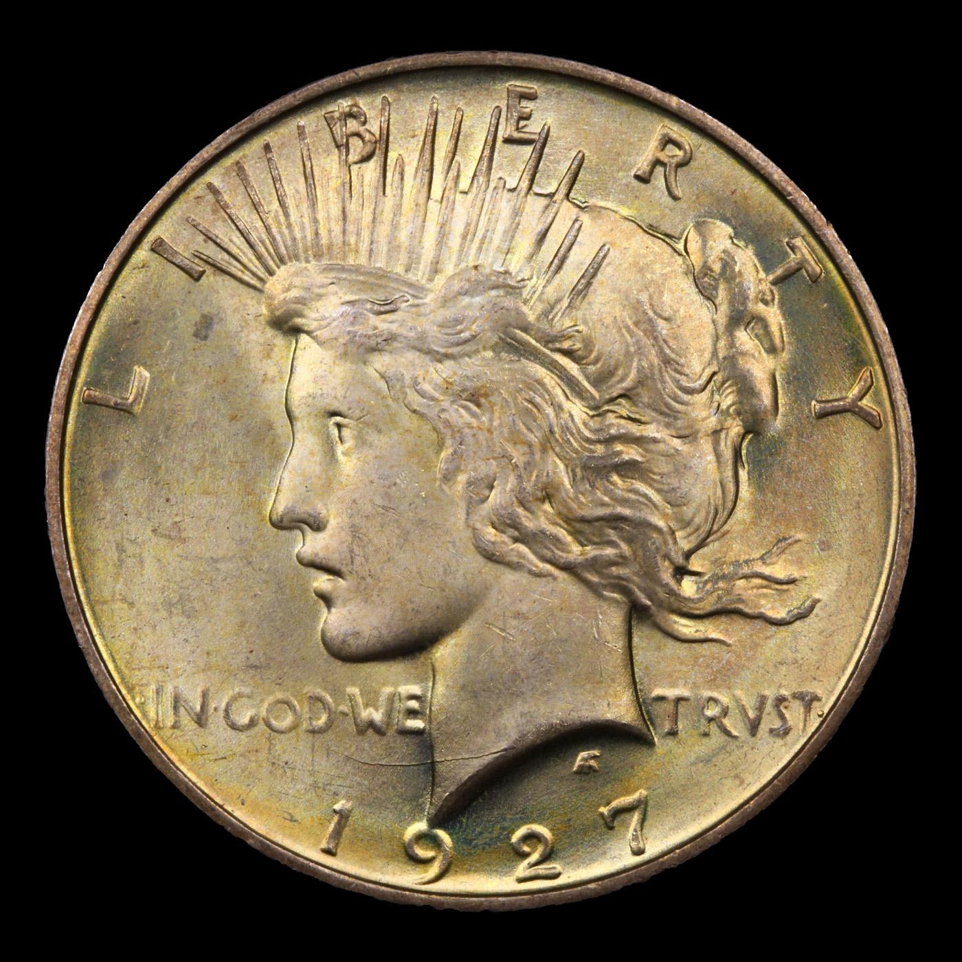 *HIGHLIGHT OF NIGHT* 1927-d Top 50 Vam 2 DDO Peace Dollar $1 Graded GEM Unc By USCG (fc)