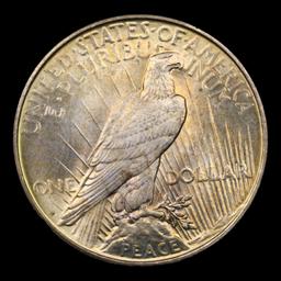 *HIGHLIGHT OF NIGHT* 1927-d Top 50 Vam 2 DDO Peace Dollar $1 Graded GEM Unc By USCG (fc)
