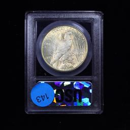 *HIGHLIGHT OF NIGHT* 1927-d Top 50 Vam 2 DDO Peace Dollar $1 Graded GEM Unc By USCG (fc)