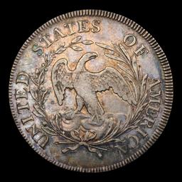 *HIGHLIGHT OF ENTIRE MONTH* 1796 BB-61, B-4 Draped Bust Dollar $1 Graded au53 By SEGS (fc)