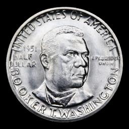 1951-p BTW Old Commem Half Dollar 50c Grades Choice Unc