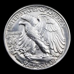 1945-p Walking Liberty Half Dollar 50c Grades Choice Unc