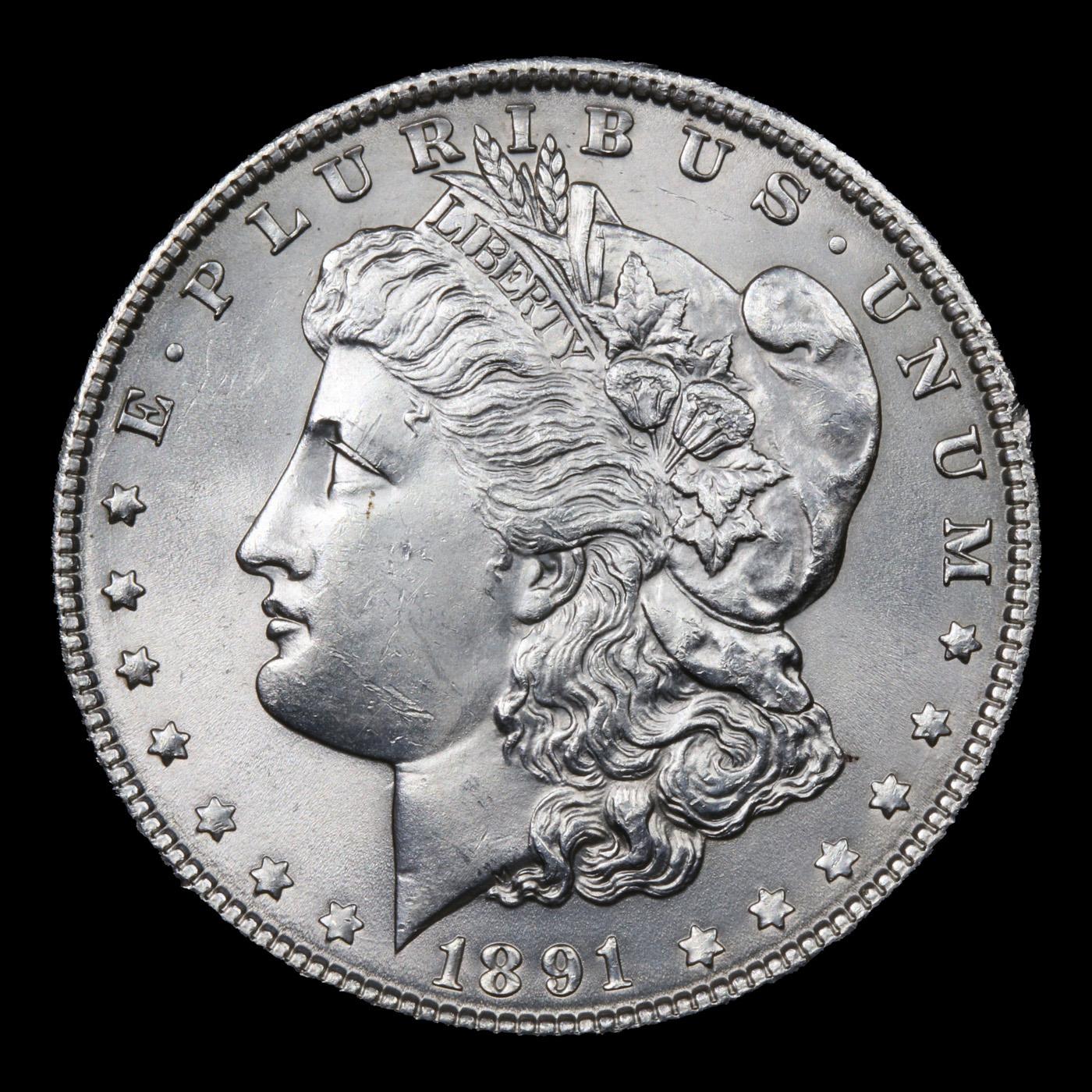 ***Auction Highlight*** 1891-p vam 9 I2 R5 Morgan Dollar $1 Graded ms64+ By SEGS (fc)