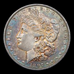***Auction Highlight*** 1897-o Morgan Dollar $1 Graded Choice AU/BU Slider+ By USCG (fc)