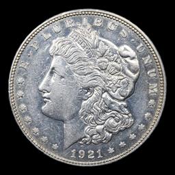 ***Auction Highlight*** 1921-d Morgan Dollar $1 Graded Unc+ PL By USCG (fc)