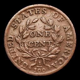 ***Auction Highlight*** 1798 S-169 R3 Draped Bust Large Cent 1c Graded au53 details By SEGS (fc)
