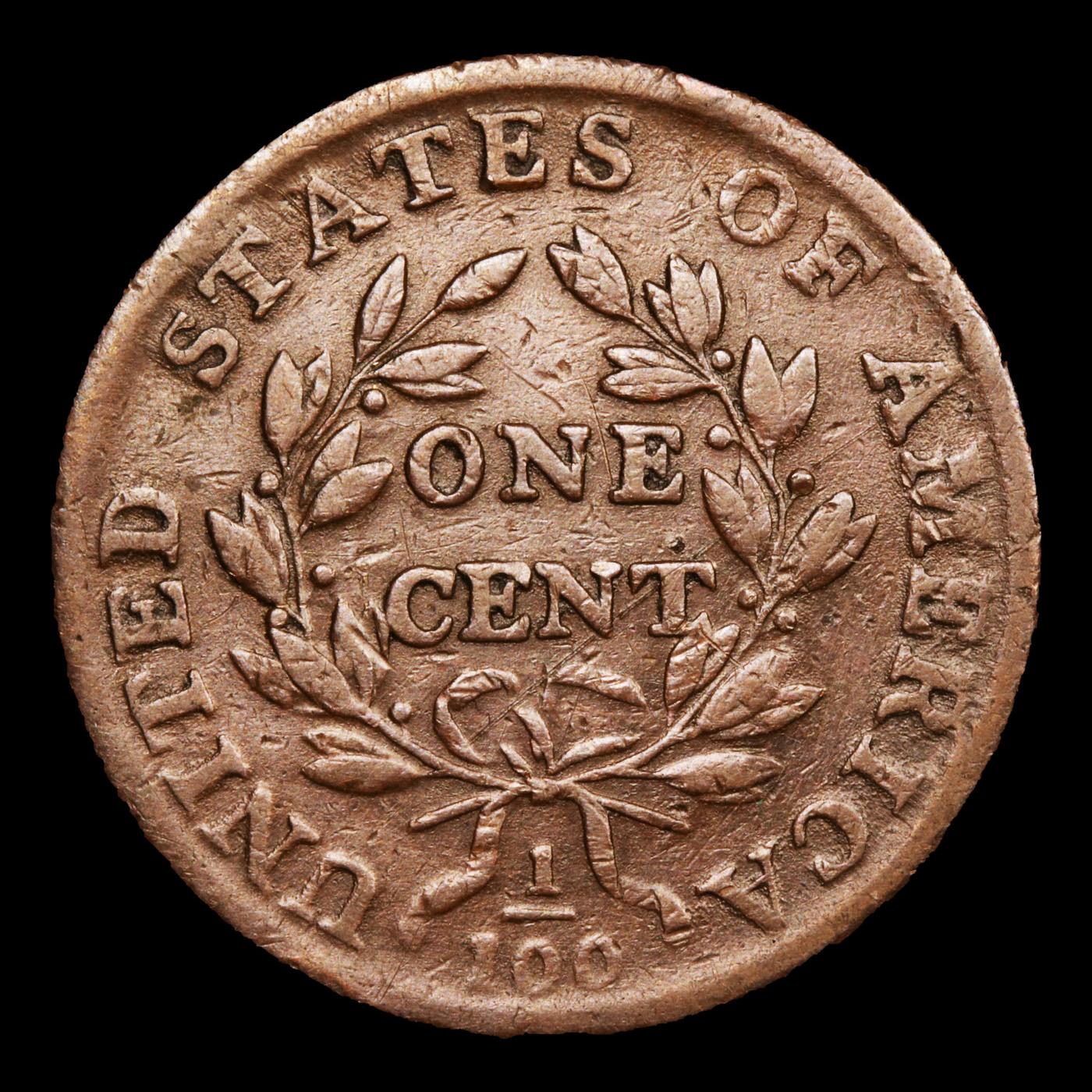 ***Auction Highlight*** 1798 S-169 R3 Draped Bust Large Cent 1c Graded au53 details By SEGS (fc)