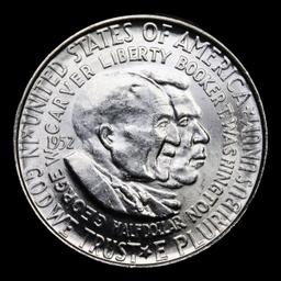 1952-p Wash/Car Old Commem Half Dollar 50c Grades Select Unc