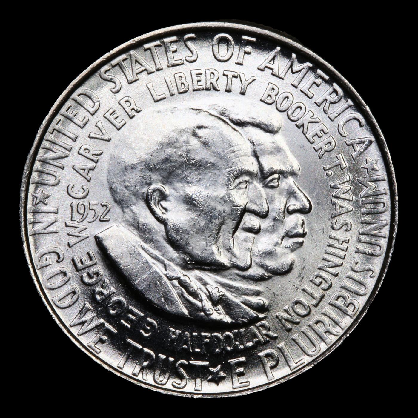 1952-p Wash/Car Old Commem Half Dollar 50c Grades Select Unc