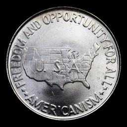 1952-p Wash/Car Old Commem Half Dollar 50c Grades Select Unc
