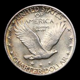 1925-p Standing Liberty Quarter 25c Grades Choice AU/BU Slider+