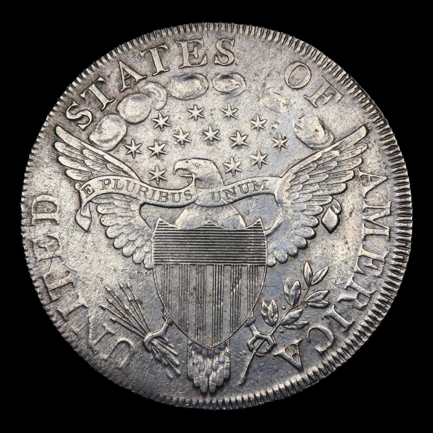 *HIGHLIGHT OF ENTIRE AUCTION* 1798 10 Arrows BB-108 Draped Bust $1 Graded au58+ Details By SEGS (fc)