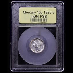 ***Auction Highlight*** 1926-s Mercury Dime 10c Graded Choice Unc FSB By USCG (fc)