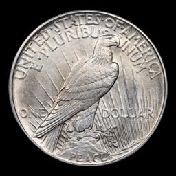***Auction Highlight*** 1921-p Peace Dollar $1 Graded Select+ Unc By USCG (fc)