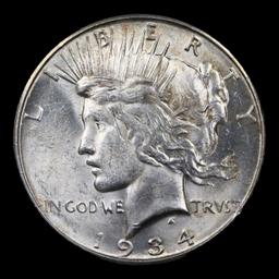 1934-d vam 3A I5 R6 Peace Dollar $1 Grades Select Unc