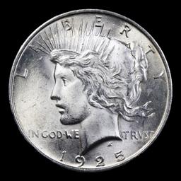 1925-p Peace Dollar $1 Graded GEM+ Unc