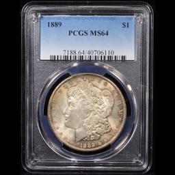 PCGS 1889-p Morgan Dollar $1 Graded ms64 By PCGS