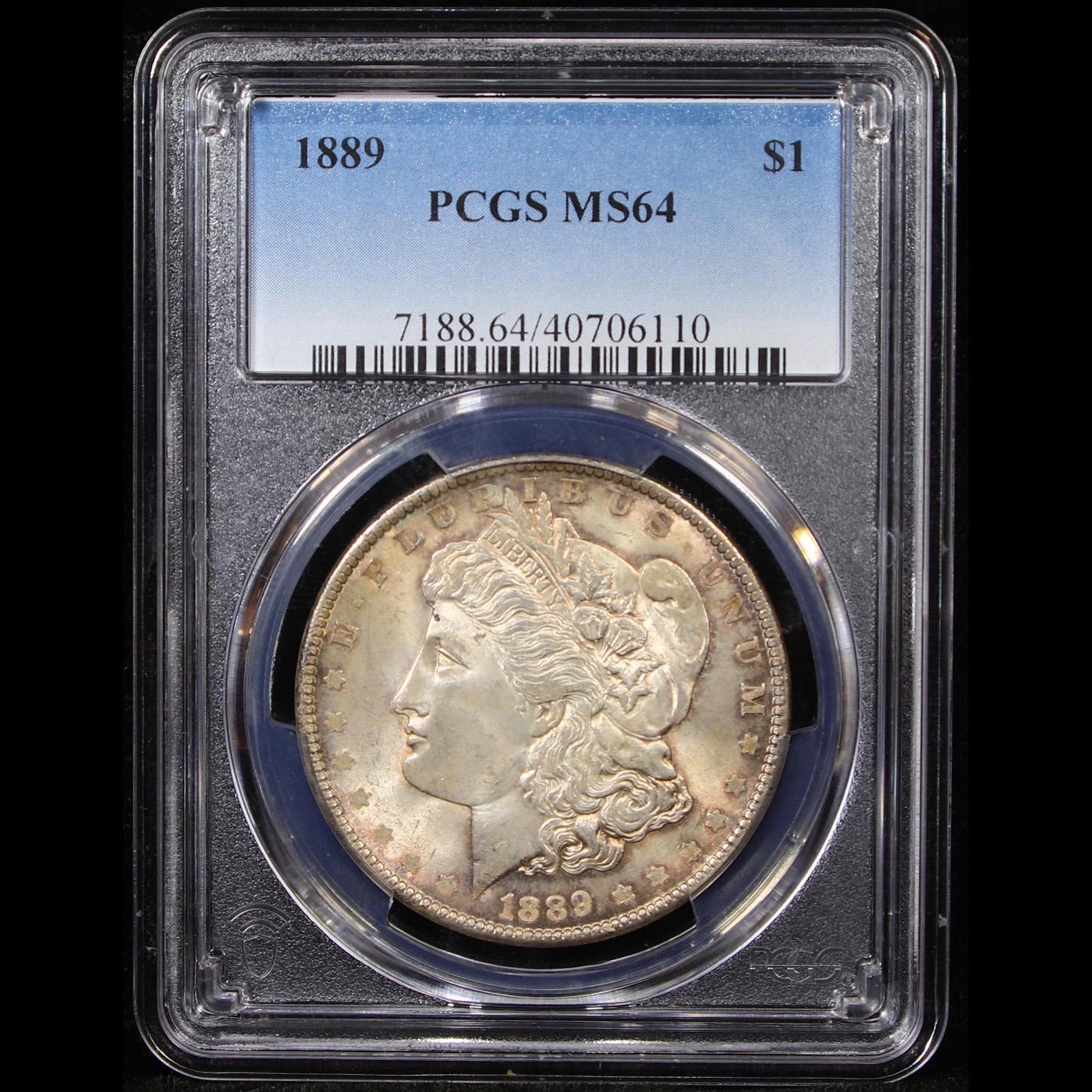 PCGS 1889-p Morgan Dollar $1 Graded ms64 By PCGS