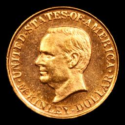 ***Auction Highlight*** 1917 McKinley Gold Commem Dollar 1 Graded ms64 pl By SEGS (fc)