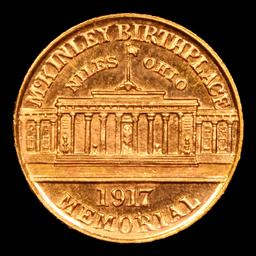 ***Auction Highlight*** 1917 McKinley Gold Commem Dollar 1 Graded ms64 pl By SEGS (fc)
