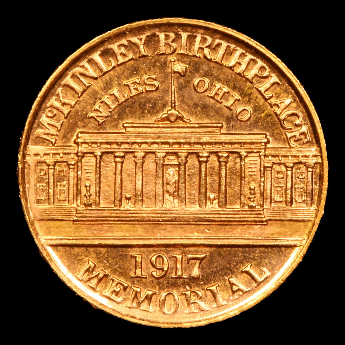 ***Auction Highlight*** 1917 McKinley Gold Commem Dollar 1 Graded ms64 pl By SEGS (fc)