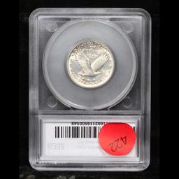 ***Auction Highlight*** 1923-p Standing Liberty Quarter 25c Graded ms65 By SEGS (fc)