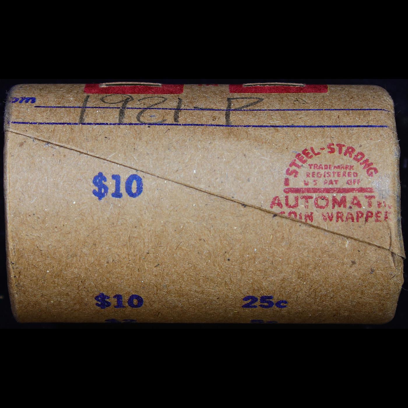 ***Auction Highlight*** Full solid date 1921-p Morgan silver $1 roll, 20 coins (fc)