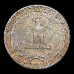 1943-p Washington Quarter 25c Graded GEM+ Unc