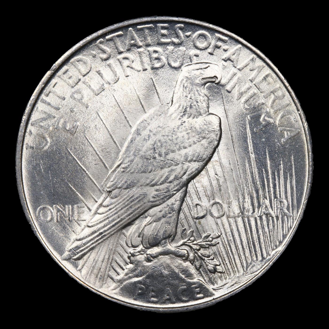 1924-p Peace Dollar $1 Graded Choice Unc