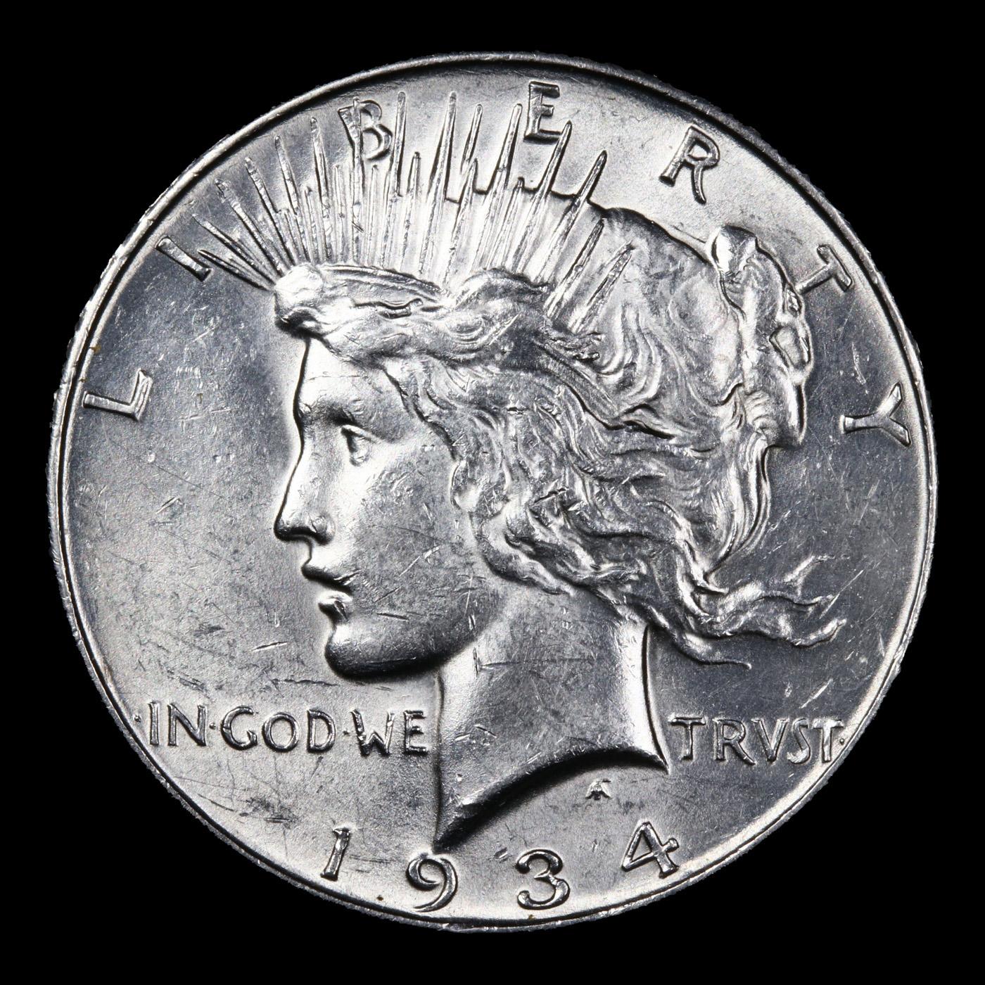 1934-d vam 9 R5 Peace Dollar $1 Graded Select Unc