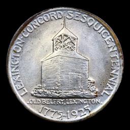 1925 Lexington Old Commem Half Dollar 50c Graded Unc Details