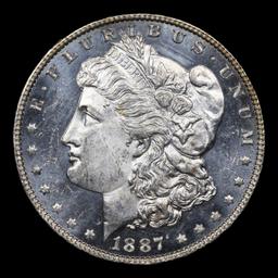1887-p Morgan Dollar $1 Graded Select Unc+ DMPL