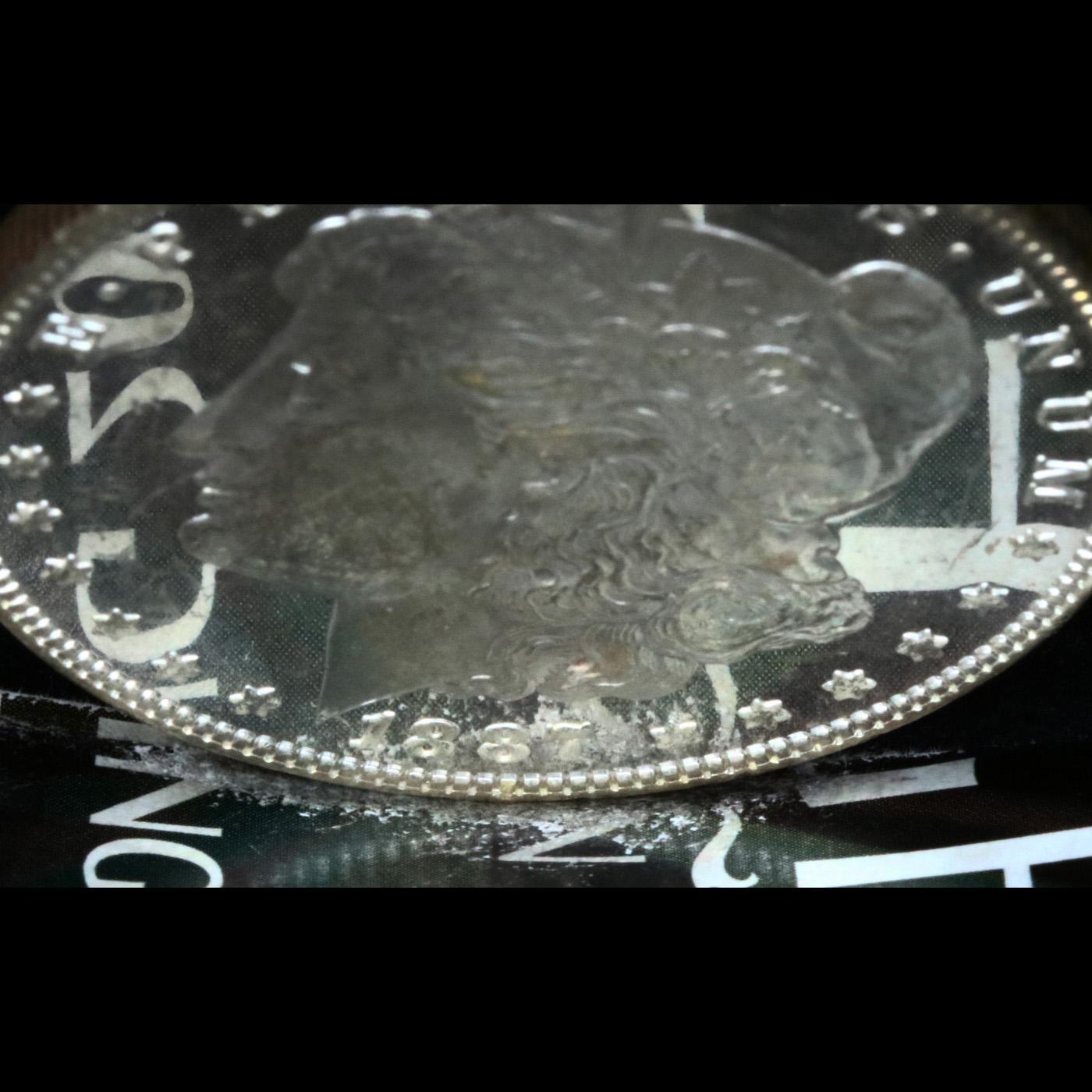 1887-p Morgan Dollar $1 Graded Select Unc+ DMPL