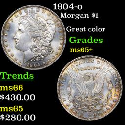 1904-o Morgan Dollar $1 Graded GEM+ Unc