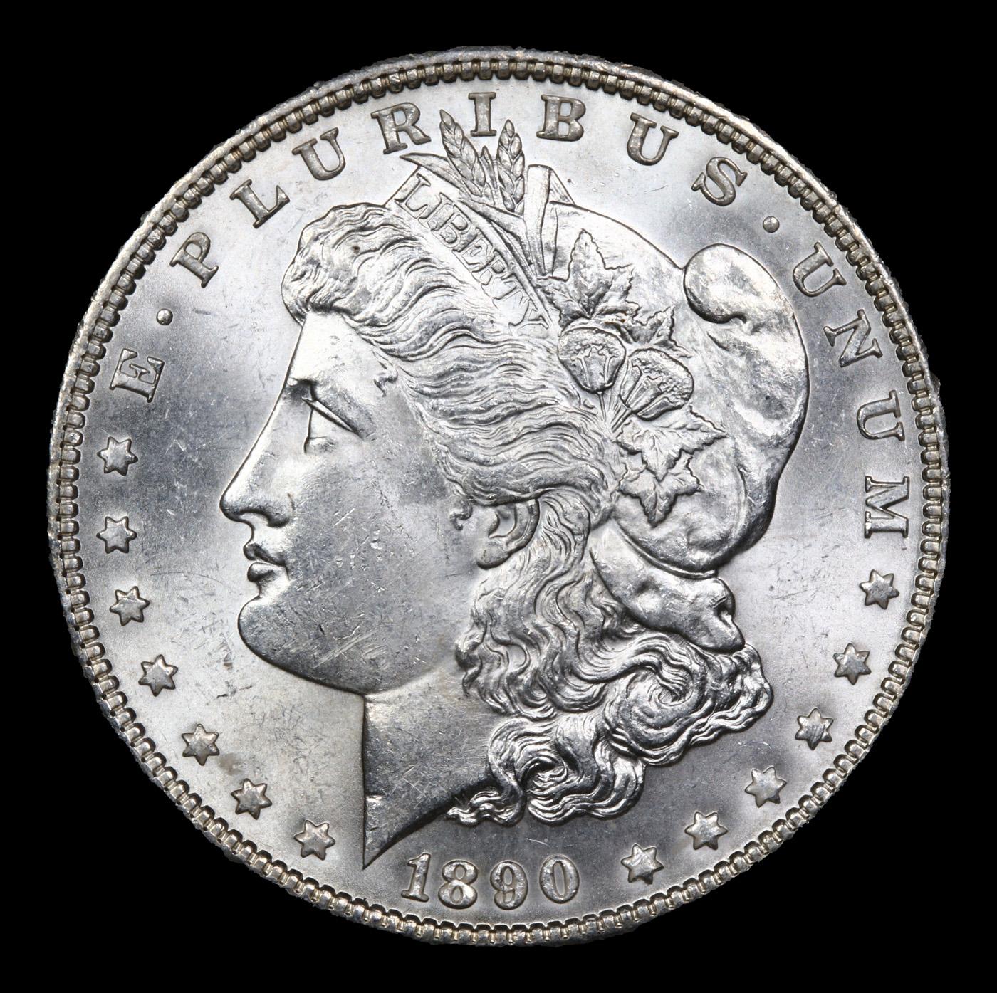 ***Auction Highlight*** 1890-p Morgan Dollar $1 Graded ms65+ By SEGS (fc)