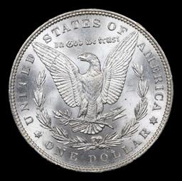 ***Auction Highlight*** 1890-p Morgan Dollar $1 Graded ms65+ By SEGS (fc)