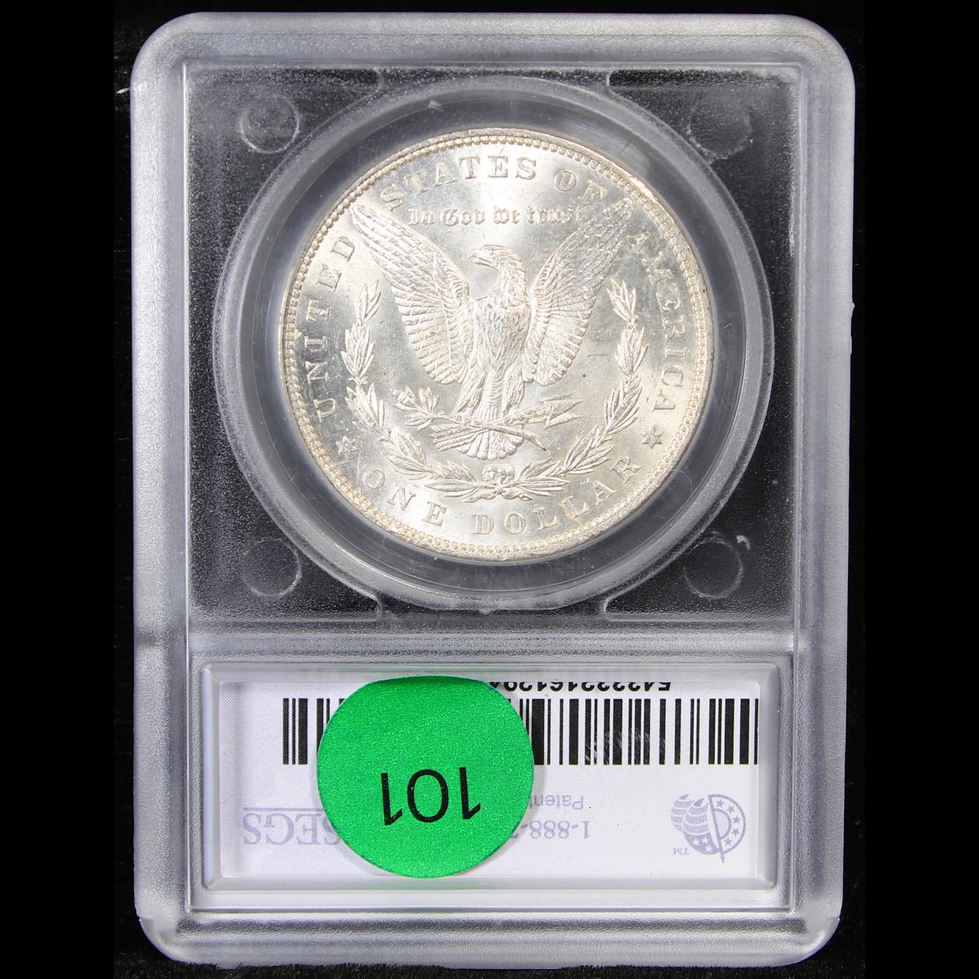 ***Auction Highlight*** 1890-p Morgan Dollar $1 Graded ms65+ By SEGS (fc)