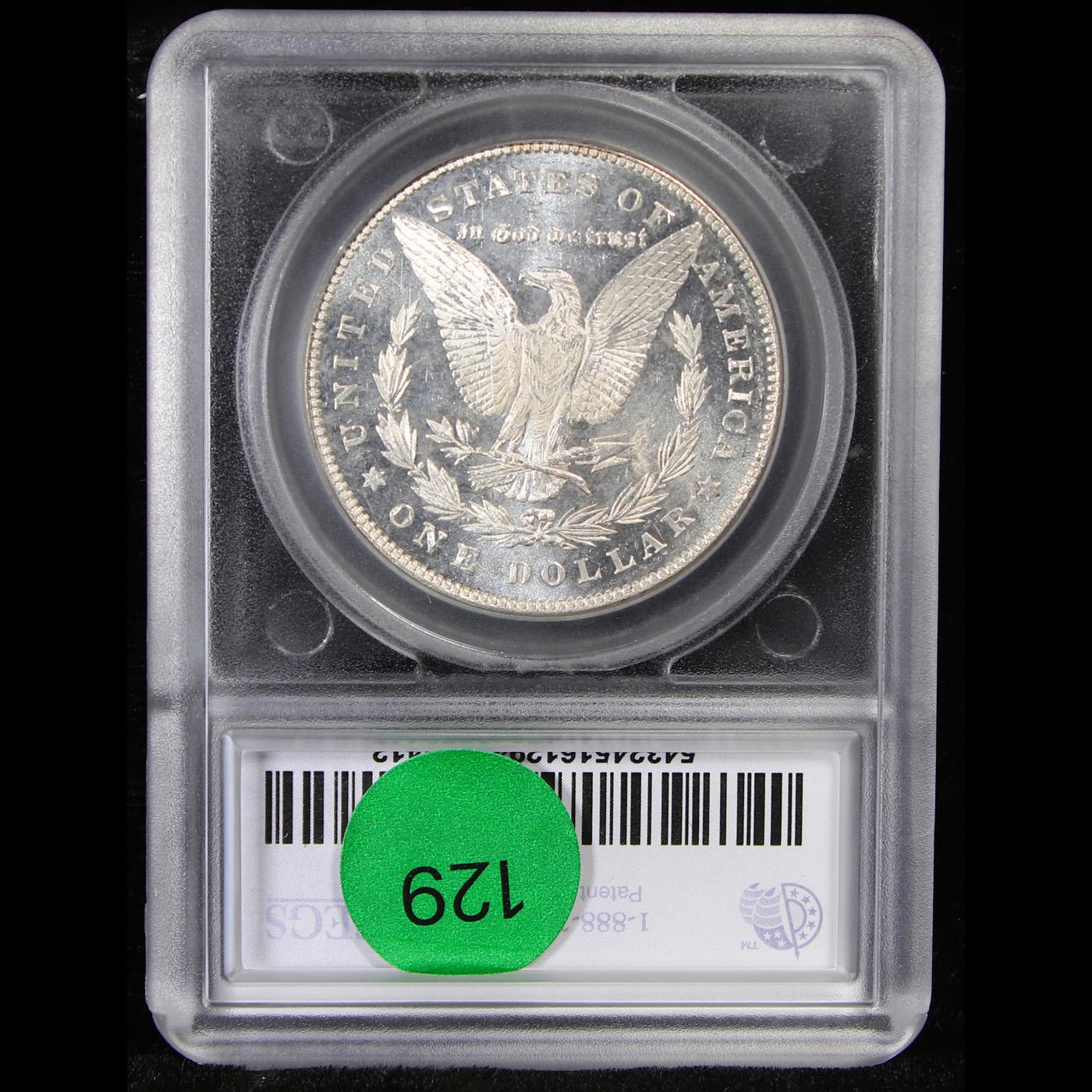 ***Auction Highlight*** 1878-p 7tf vam 84 I3 R4 Morgan Dollar $1 Graded ms63 DMPL By SEGS (fc)