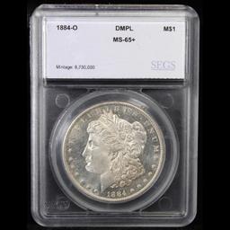 ***Auction Highlight*** 1884-o Morgan Dollar $1 Graded ms65+ DMPL By SEGS (fc)